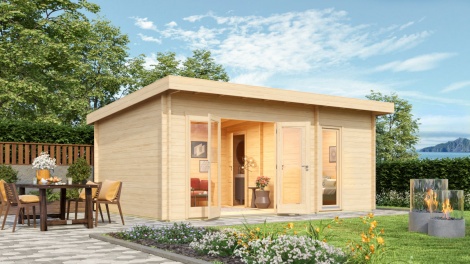 3-room wooden cabin RITA 44 | 6.3 m x 4.1 m (20'7'' x 13'5'') 44 mm