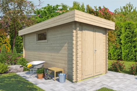 Spacious garden shed ROB 44 C | 5.6 x 2.6 m (18'3'' x 8'5'') 44 mm