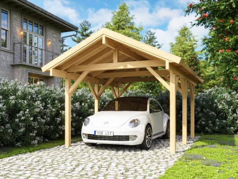 Wooden Design  Carport L | 5.1 x 3.6m (16'8" x 11'9")